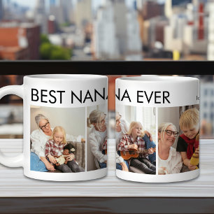 Best Nana Ever Custom Personalised Family Photo Coffee Mug