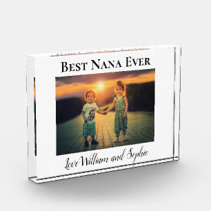Best Nana Ever Custom Photo Block