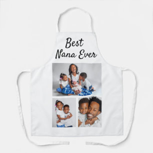 Best Nana Ever Custom Photo Collage Template Apron