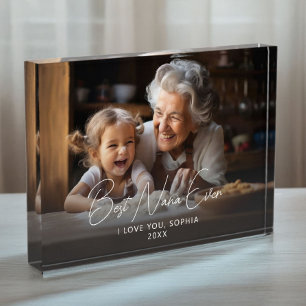 Best Nana Ever Cute Grandchild Keepsake Photo Block