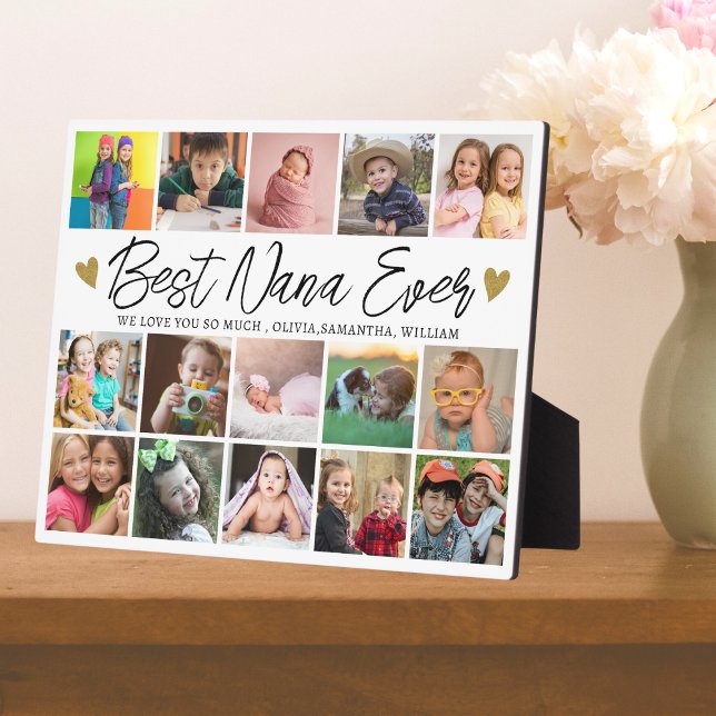 Best Nana Ever Grandchildren 15 Photo Collage   Plaque (Creator Uploaded)
