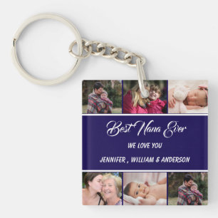 Best Nana Ever Grandchildren Photo Collage Names Key Ring