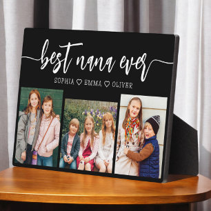 Best Nana Ever - Grandchildren Photo Collage Plaque
