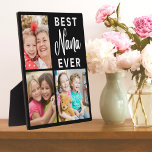 Best Nana Ever Grandkids 3 Picture Collage Frame<br><div class="desc">Best Nana Ever Grandkids 3 Picture Collage Frame Plaque -- Unique photo gift  for grandma to personalise with 3 pictures of grandkids.  Makes a treasured keepsake gift for grandma for birthday, mother's day, grandparents day, etc</div>