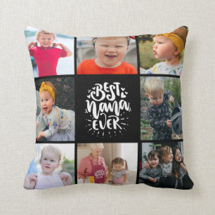Best Nana Ever Grandma  Photo Collage  Cushion