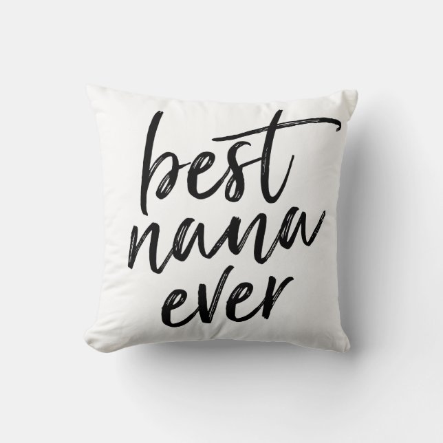 Best Nana Ever Handwritten Script Cushion (Front)