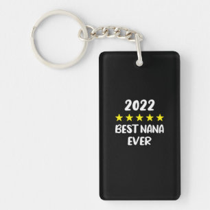 Best Nana Ever Mothers Day 2022 5 Star Rating Key Ring