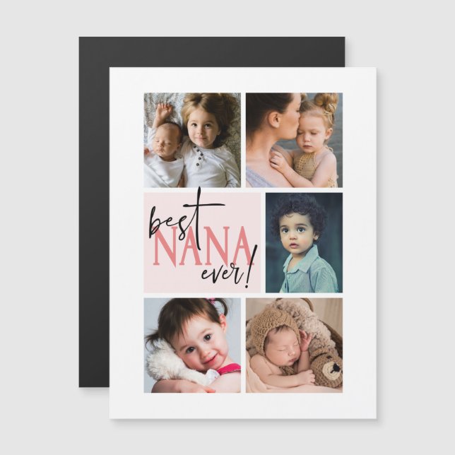 Best Nana Ever Photo Collage (Front/Back)