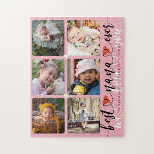 Best Nana Ever Photo Collage Jigsaw Puzzle