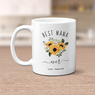 Best Nana Ever Pretty Rustic Sunflowers Coffee Mug