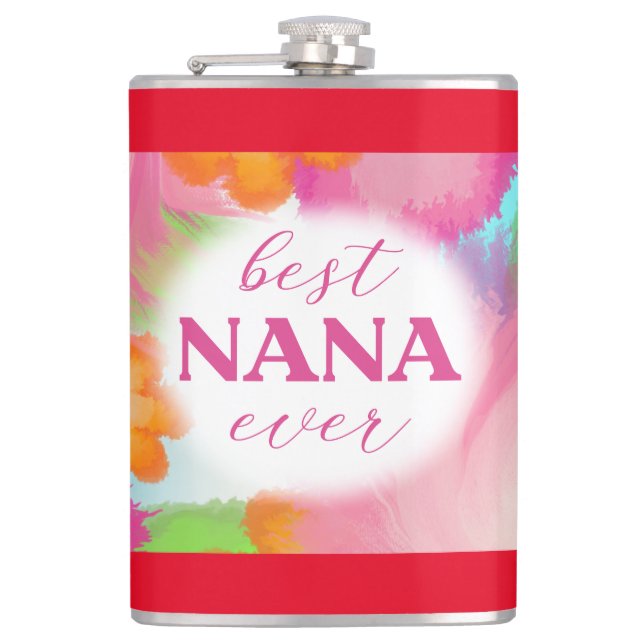 Best Nana Ever Sublimation-25972 Hip Flask (Front)