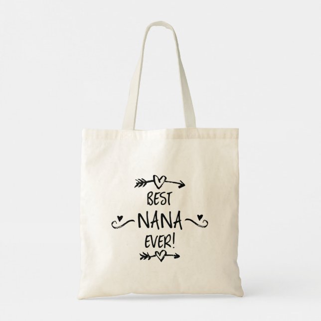 Best Nana Ever Tote Bag (Back)