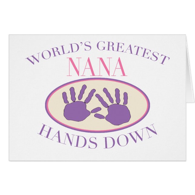 Best Nana Hands Down T-shirt (Front Horizontal)