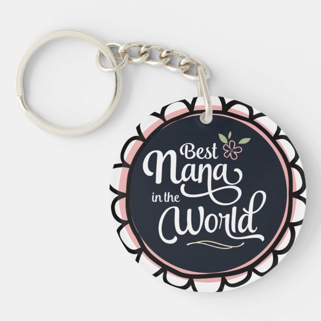 Best Nana in the World Keychain (Front)
