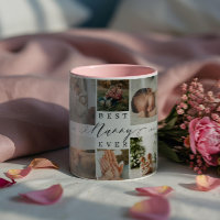 Best Nanny Ever | Elegant Script 8 Photo Collage