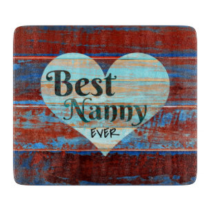 Best nanny Ever Glass Cutting Board