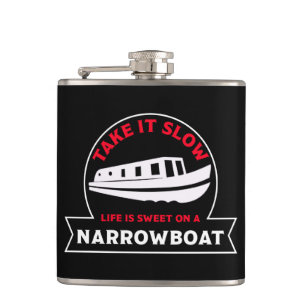 Best Narrowboats British Canal Boats Barges Hip Flask