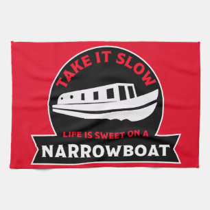 Best Narrowboats   British Canal Boats   Barges    Tea Towel
