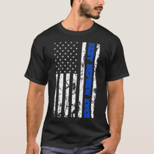 Best Nephew Ever US Vintage Flag Patriotic Family T-Shirt