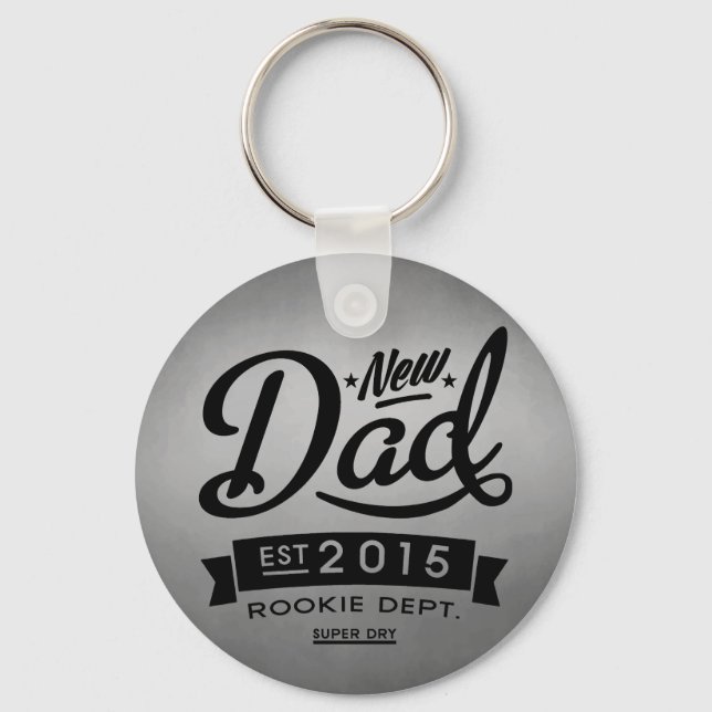 Best New Dad 2015 Key Ring (Front)