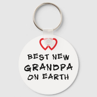 Best New Grandpa On Earth Gift Key Ring