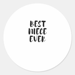 Best niece classic round sticker