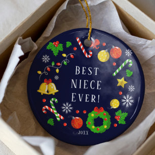 Best Niece Ever Christmas Ornament