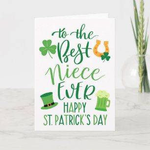 Best Niece Ever for St Patrick's Day Card