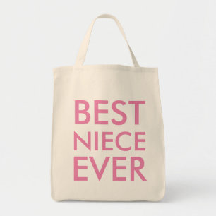 Best Niece Ever Modern Elegant Minimalist Tote Bag