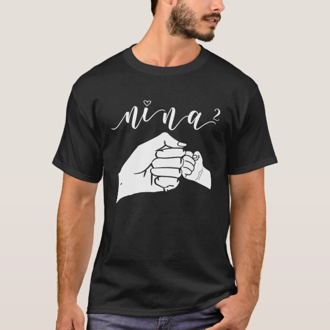 Best Nina Ever Auntie Designs T-Shirt (Front)