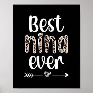 Best Nina Ever Nina Grandmother Appreciation Nina Poster