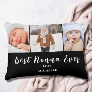 Best Nonna 3 Photo Collage Name  Decorative Cushion