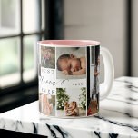 Best Nonna Ever | Elegant Script 8 Photo Collage Two-Tone Coffee Mug<br><div class="desc">Send a beautiful personalised gift to your nonna that she'll cherish. Special personalised family photo collage to display your special family photos and memories. Our design features a simple 8 photo collage grid design with "Best Nonna Ever" designed in a beautiful handwritten black script style & serif text pairing. Customise...</div>
