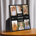 Best Nonna Ever - Grandchildren Photo Collage Plaque<br><div class="desc">Celebrate the "Best NaNa Ever" with this personalised Grandchildren Photo Collage Plaque. This heartfelt gift features a beautifully arranged collage of cherished photos capturing special moments, complemented by a loving message. Crafted from high-quality materials with a sleek finish, it's ideal for displaying at home as a cherished keepsake. Perfect for...</div>