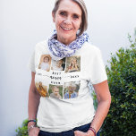 Best Nonna Ever - Grandchildren Photo Collage T-Shirt<br><div class="desc">Celebrate the "Best Nonna Ever" with this personalised Grandchildren Photo Collage T-Shirt. This thoughtful gift features a beautifully arranged collage of cherished photos capturing special moments, complemented by a loving message. Crafted from soft, durable fabric, it offers both comfort and style. The custom design ensures vibrant, clear prints of memorable...</div>