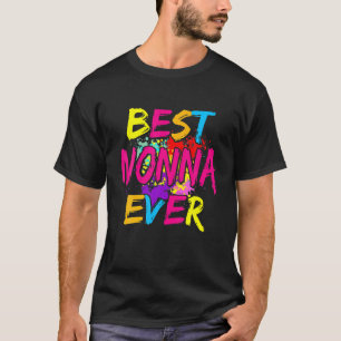 Best Nonna Ever Matching Family Colourful Mothers  T-Shirt