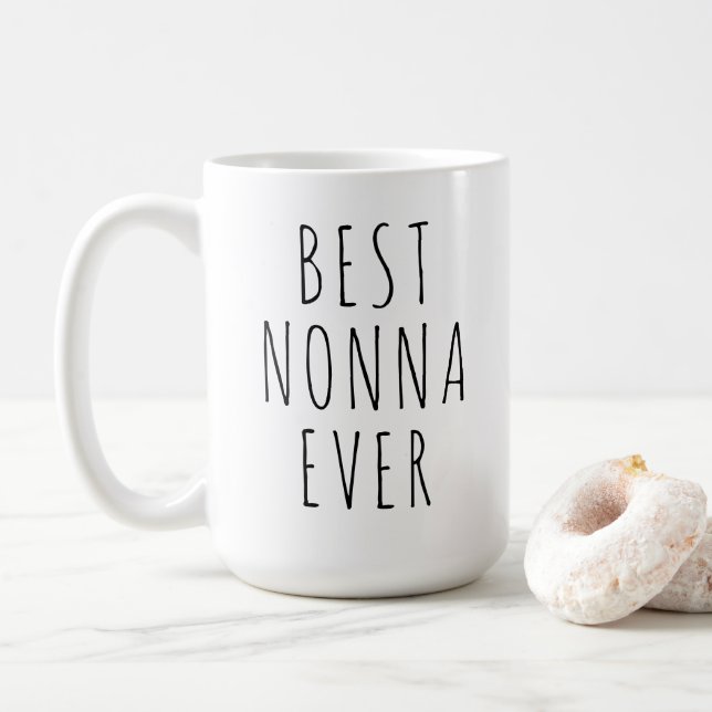 Best Nonna Ever Mug Italian Grandmother Gift (With Donut)