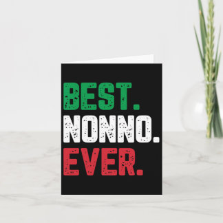 Best Nonno Ever Family Funny Cool Card