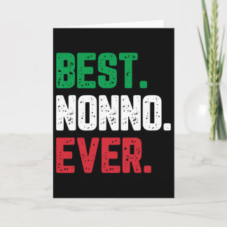 Best Nonno Ever Family Funny Cool Card