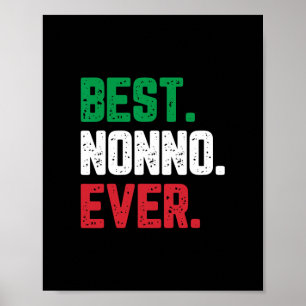 best nonno ever family funny cool poster