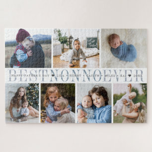 Best Nonno Ever Grandchildren Photo Collage Jigsaw Puzzle