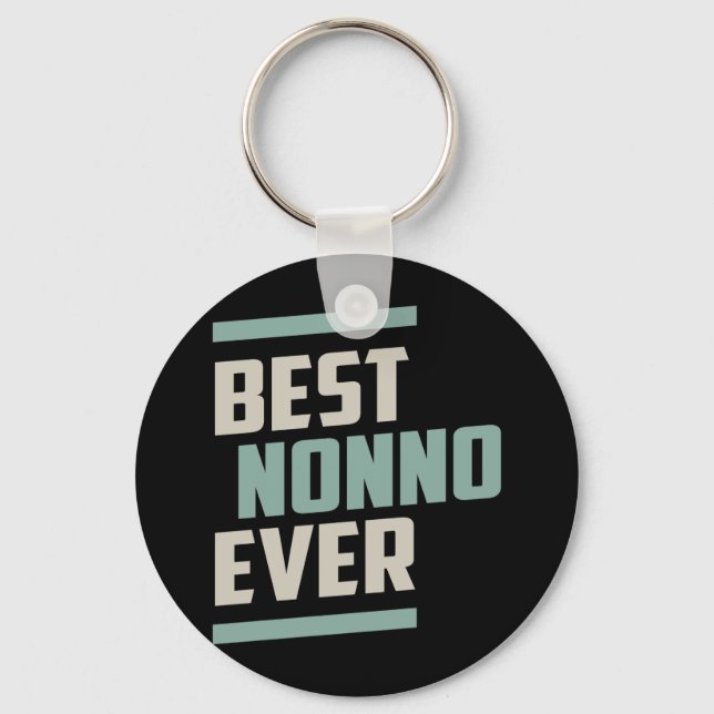 Best Nonno Ever Key Ring (Front)