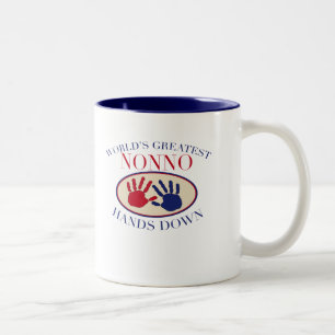 Best Nonno Hands Down Two-Tone Coffee Mug