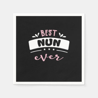 Best Nun Ever Gift Idea Napkin