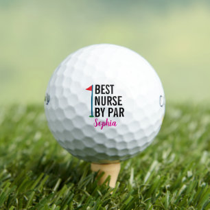 Best Nurse by Par Personalised Thank You Golf Balls