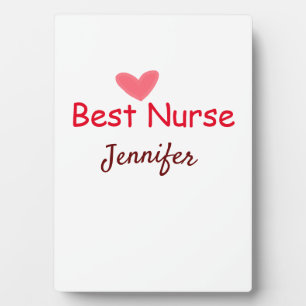 Best nurse ever add name text hospital medical sta plaque
