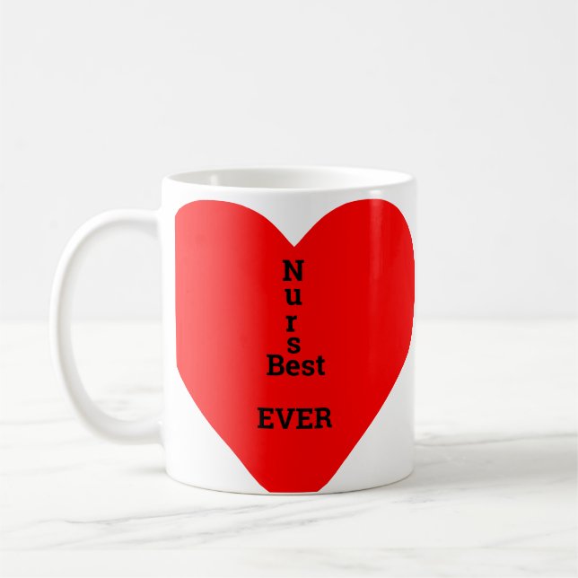 BEST nurse ever  Coffee Mug (Left)