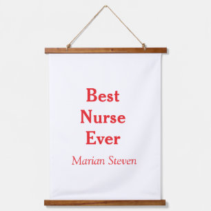 Best nurse ever medical professional paramedical d hanging tapestry