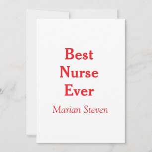 Best nurse ever medical professional paramedical d invitation