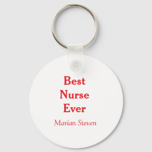 Best nurse ever medical professional paramedical d key ring